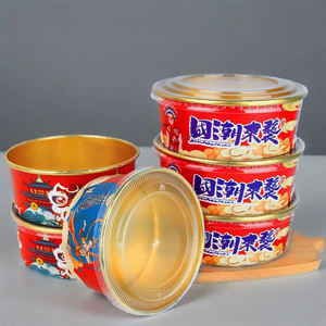 Bol en papier kraft jetable avec couvercle en feuille d'or, boîte ronde pour la restauration rapide, saladier commercial, récipient alimentaire - Product Image 5