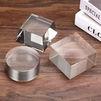 HBL prix d'usine K9 cube de blocs de cristal solide vierge de haute qualité gravé au laser 3d pour les cadeaux souvenirs