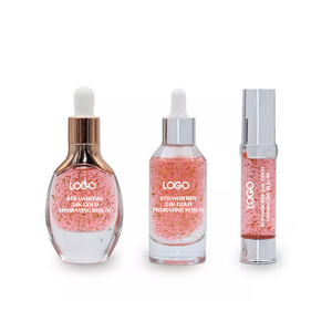 Sérum à l'acide hyaluronique, à la rose, à la vitamine C, anti-âge, anti-taches, éclaircissant, à la fraise biologique, à l'or 24 carats - Product Image 1