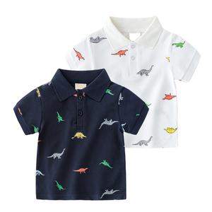 Camisetas para Niños, Camisetas de Algodón de Manga Corta con Cuello Polo para Niños - Product Image 1