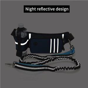 NIBAO tas pinggang anjing bebas genggam, dengan botol air multifungsi untuk anjing sabuk pinggang dapat disesuaikan - Product Image 6