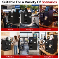 Máquina Recicladora de Monedas y Efectivo para Kiosco de Escritorio USW, Kiosco de Pago de Autoservicio, Dispensador de Billetes, SDK, Pantalla Táctil de 10.1 Pulgadas, Android 11