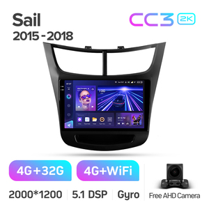 TEYES CC3 2K REPRODUCTOR DE DVD para coche para Chevrolet <span class=keywords><strong>Sail</strong></span> 2015 - 2018 9 pulgadas GPS Android navegación REPRODUCTOR DE DVD para coche - Product Image 2