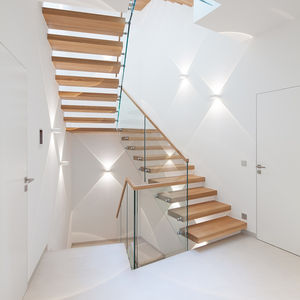 Onzichtbare Vrijdragende Rechte Zwevende Trap Eikenhouten Looptrap - Product Image 4