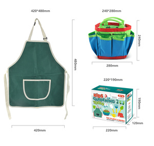 Plantation en plein air, culture de fleurs et de plantes, ustensiles, pelle en fer, râteau, Mini jardin pour enfants, ensemble d'outils de travail - Product Image 4