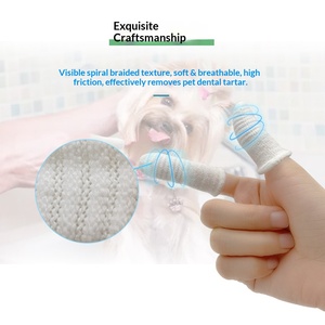Cepillo de Dientes de Algodón para Mascotas, Cubre Dedos para <span class=keywords><strong>Perros</strong></span> y Gatos, Herramienta de <span class=keywords><strong>Limpieza</strong></span> Dental con Eliminación de Sarro y Cálculos, Suministros de Cuidado <span class=keywords><strong>Bucal</strong></span> - Product Image 1
