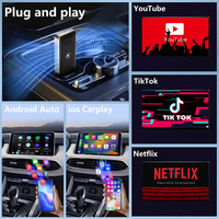 Dongle USB 3 en 1 2 + 16G filaire vers adaptateur Carplay sans fil carplay ai box youtube netflix Android 11 adaptateur carplay