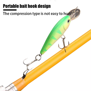 Canne à pêche JSFUN Carbon Creek, 2 sections, spinning casting, 1,8 m/2,1 m, canne de voyage, baitcasting, ultralégère, en fibre de carbone - Product Image 6