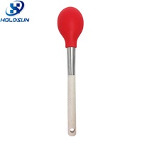 Cuillères à riz en silicone flexibles, résistantes à la chaleur, adaptées aux aliments, avec logo personnalisable, pour la restauration et la cuisine à domicile