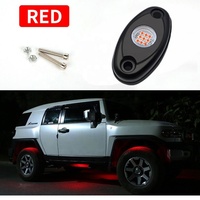 12V 24V 9 LED RGBW Luces de roca blancas puras para Kit de controlador de camión Lámpara de roca colorida Luces de roca Led para puerta de salida