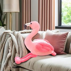 Juguete <span class=keywords><strong>de</strong></span> <span class=keywords><strong>peluche</strong></span> <span class=keywords><strong>de</strong></span> flamenco abrazable directo <span class=keywords><strong>de</strong></span> fábrica, muñeco <span class=keywords><strong>de</strong></span> <span class=keywords><strong>peluche</strong></span> <span class=keywords><strong>de</strong></span> algodón suave y <span class=keywords><strong>tela</strong></span> con diseño bordado, edredón, accesorio divertido - Product Image 2