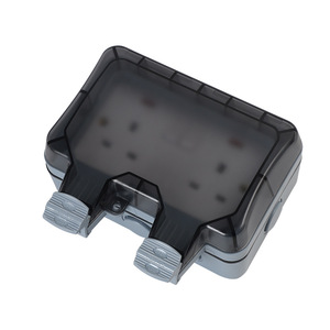 <b>Extension</b> Socket 1 Outlet IP66 Outdoor Waterproof With Indicator Light ABS Material 230V UK Standard Grounding - Product Image 1