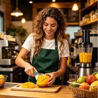 Couteau à éplucher, couper et séparer la mangue 3-en-1 Junnuo, éplucheur d'avocat, trancheuse à fruits, dénoyauteur, gadgets de cuisine en PP et acier inoxydable