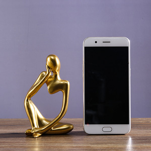 Figura Decorativa Moderna de Resina Abstracta, Estilo Nórdico Minimalista, Adorno para el Hogar, Oficina o Entrada - Product Image 4
