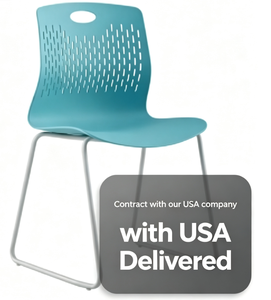 PU Leather <b>Restaurant</b> Chair with Metal Frame Durable Minimalist Design for Commercial Dining and Office Use - Product Image 1