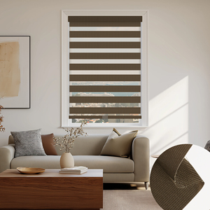 Persianas Enrollables de Poliéster Zebra Inalámbricas Manuales SAMADHI, Diseño de Lujo para Decoración del Hogar, para Ventanas - Product Image 1