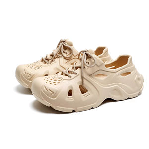 Sandalias de Plataforma de Verano, Elegantes y Populares, Cómodas, Suaves, para Exteriores, con Cordones, de EVA Inyectado, de Diseño - Product Image 1