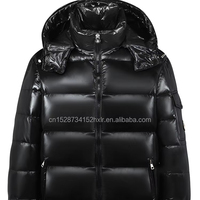Veste d'hiver en duvet épais à capuche pour hommes