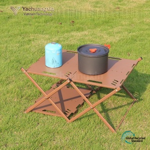 Outdoor Camping Folding Storage Rack Metal Multi Tier <b>Portable</b> Tactical <b>Table</b> for Outdoor Use - Product Image 4