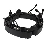 DC24V LED Kleine Solar-Gartenlandschaftsringleuchte mit Aluminiumlegierungsgehäuse für Baum- und Palmenbeleuchtung, IP67-zertifiziert