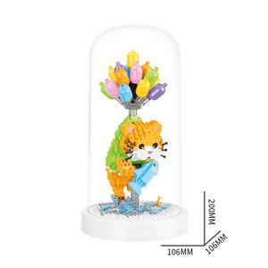 Balody 16348 Panda Chat Astronaute avec Ballon Mini Blocs Jouets Modèle de Construction Jouet de Construction - Product Image 3