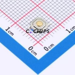 G4B152210 Tactile <b>Switch</b> SMD-4P,5.2x5.2mm <b>Switch</b> Single Pole Single Throw Round Button 1.6N Vertical Mount - Product Image 1
