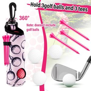 ชุดอุปกรณ์กอล์ฟแบบกำหนดเอง กระเป๋าใส่ลูกกอล์ฟพร้อมตะขอ ผ้าเช็ดตัว ทีตีกอล์ฟ ที่ทำเครื่องหมายลูกกอล์ฟแม่เหล็ก ที่ซ่อมพื้นสนามกอล์ฟ แปรงทำความสะอาด สำหรับผู้หญิง ผู้ชาย ของขวัญ - Product Image 6