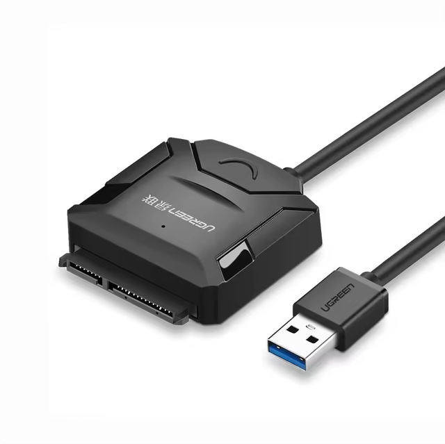 UGREEN CR108 SATA to USB 3.0 Adapter Cable 3.5 2.5 Inch SSD HDD SATA Hard Drive Disk Converter Support UASP with Charging Port