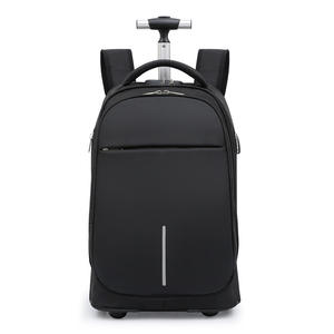 Oxford Trolley Backpack Double Shoulder Roller Spinner <b>Strap</b> Travel Business <b>Suitcase</b> Luggage College Student Trolly Bag - Product Image 3