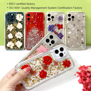 Bon marché, étui en <span class=keywords><strong>plastique</strong></span> pour téléphone portable en résine époxy avec feuille assortie de dessins animés mignons, couverture de téléphone pour Iphone 15 14 13 12 Pro max - Product Image 2