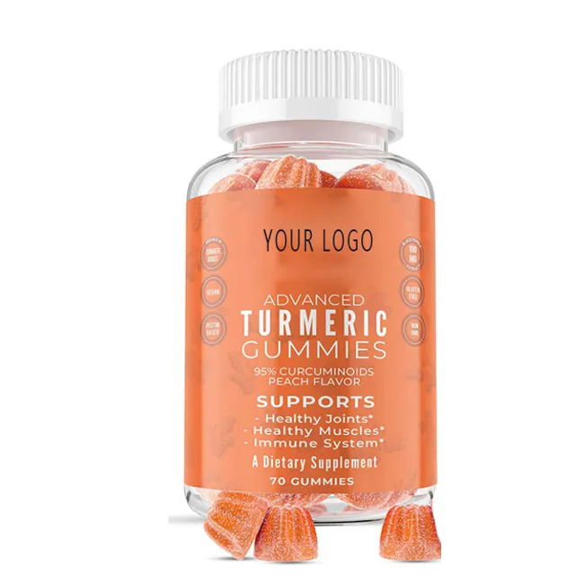 OEM Private Label 95% Curcumin Turmeric And Ginger Gummies Supplement