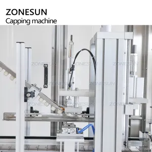ZONESUN ZS-XG16D2自動リニアガラスリキュールワインボトルTコルクボトルキャッププレスジャーウイスキーキャッパーコーキングキャッピングマシン