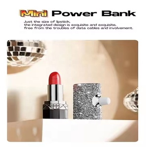 Banco de energía de cápsula de bolsillo de diamante brillante de resina portátil Mini 5000MAH regalo de moda de lujo chica banco de energía para teléfono móvil - Product Image 2