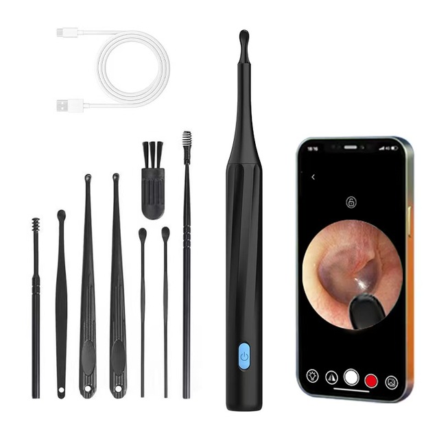 Portable Intelligent Visual Ear Scoop Luminous Earwax Cleaning Endoscope WiFi Compatible Android Apple Beauty Personal Care Tool