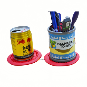 LINKAIZ Custom Logo Wholesale Eco-Friendly Rubber EU Environmental Certified Modern 90-100mm Diameter Cup Coaster Tea Coffee