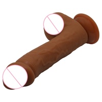 Juguetes sexuales para adultos al por mayor: Dildo grande de goma impermeable con movimiento 3D inteligente para bondage, ideal para hombres y mujeres.