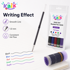 Recambios de bolígrafo de gel KAIX Creative de 1.0 mm para decorar con cuentas, recambios de tinta azul y negra para <span class=keywords><strong>bolígrafos</strong></span> de gel con cuentas de plástico, manualidades DIY, venta al por mayor - Product Image 3