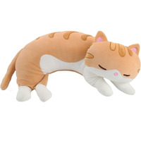 Outil sensoriel lesté pour chatons et enfants, animal en peluche lesté pour besoins spéciaux, oreiller câlin en peluche, jouets en peluche avec fonction