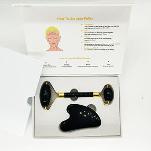 Rodillo Facial de Cuarzo Rosa y Jade 100% Natural para Masaje Facial, Marca Privada al por Mayor - Product Image 3