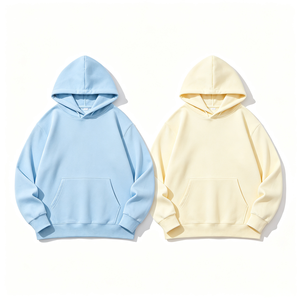 Sweat-shirt à capuche uni doux de haute qualité avec logo personnalisé pour hommes et femmes, idéal pour la vente en gros et la revente quotidienne. - Product Image 1