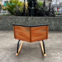 Chaise de loisirs d'extérieur de haute qualité avec structure en aluminium et corde tressée pour hôtel, balcon, villa, cour et patio