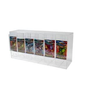 Organisateur de bureau en acrylique à 6 compartiments pour cartes à collectionner - Product Image 1