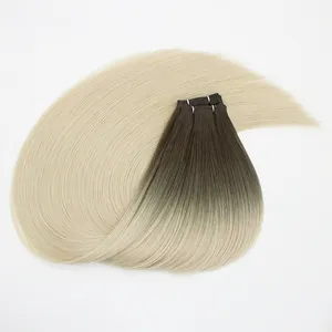 Hecho en Vietnam-Remy Virgin Hair Straight/Bone Straight Cabello humano vietnamita Resalte los colores Extensiones de cabello y tejido