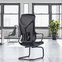 Chaise de bureau ergonomique moderne à dossier en tissu, réglable, à haute capacité de charge, bon marché, chaise de travail, chaise d'étude, chaise unique