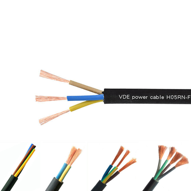2 3 4 5 Core Multiple Sizes H05RN-F H07RN-F Flexible Rubber Cable