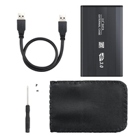 Boîtier de disque dur externe SATA III vers USB 3.0 en aluminium de 2,5 pouces, boîtier externe pour disque mobile USB 2.0, boîtier pour SSD HDD