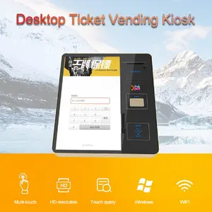 Factory OEM hotel key card dispenser kiosk 15.6-21.5 inch touch screen ticket vending machine