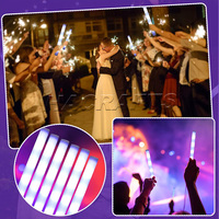 Bâtons lumineux LED portables en mousse, clignotants, thème romantique pour mariages, raves, fournitures de fête