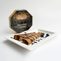 Boîte d'emballage de cône de gaufre en papier de boulangerie biodégradable avec Logo imprimé personnalisé pour aliments, vente en gros