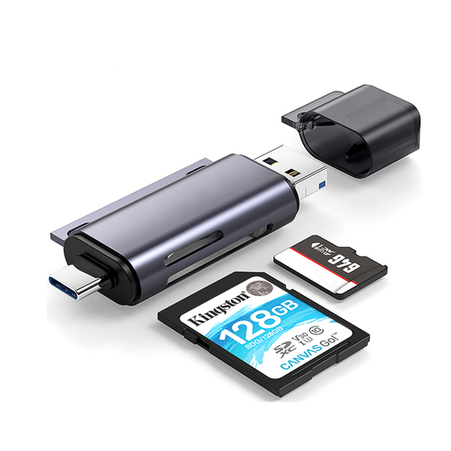 3 in 1 USB C SD Card Reader OTG Type C USB 3.0 Memory Card Readers SD TF SDHC OTG Cardreader for PC Mobile Phone Tablet